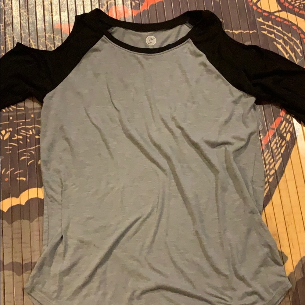 Grey and black shirt